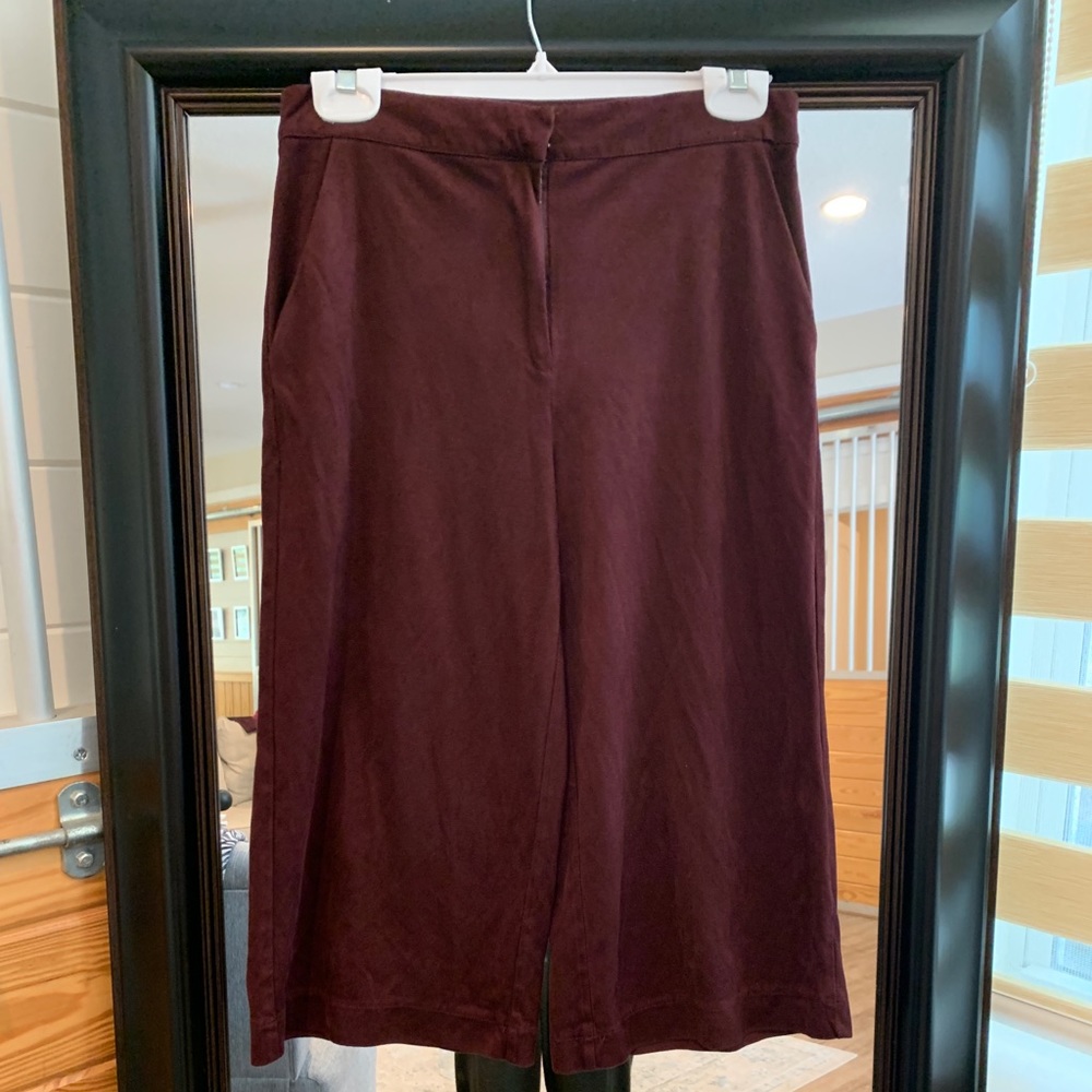 Velvet Maroon Culottes